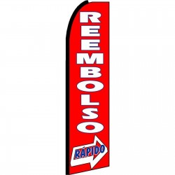 Reembolso Rapido(Rapid Refund) Extra Wide Swooper Flag