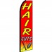 Hair Cuts Red Extra Wide Swooper Flag