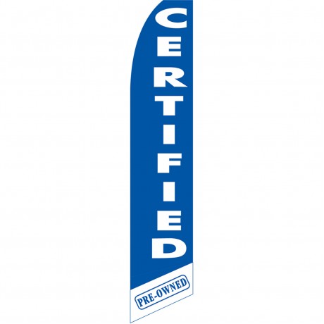 Certified Pre-Owned Blue Swooper Flag