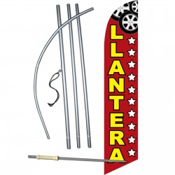 Llantera(Tire Shop) Windless Swooper Flag Bundle