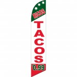 Ricos Tacos .99 Cents Windless Swooper Flag