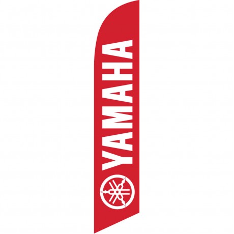 Yamaha Red Windless Swooper Flag
