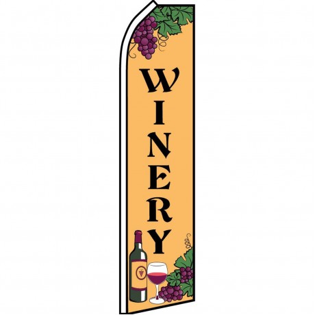 Winery Grapes Swooper Flag