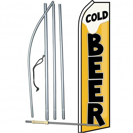 Cold Beer Swooper Flag Bundle