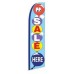 Sale Here Extra Wide Swooper Flag