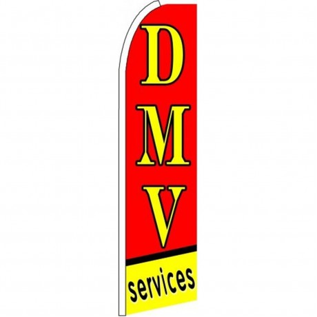 DMV Services Extra Wide Swooper Flag