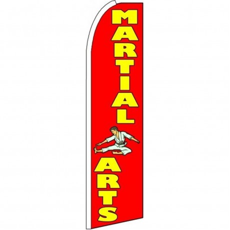 Martial Arts Extra Wide Swooper Flag