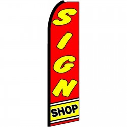 Sign Shop Extra Wide Swooper Flag