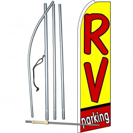 RV Parking Extra Wide Swooper Flag Bundle