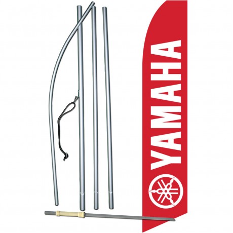 Yamaha Red Swooper Flag Bundle