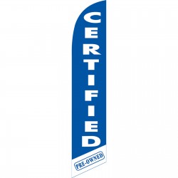 Certified Pre-Owned Blue Super Swooper Flag