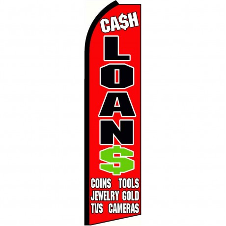 Cash Loans Extra Wide Swooper Flag