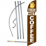 Fresh Hot Coffee Windless Swooper Flag Bundle