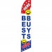 Best Buys Here Smiley Face Swooper Flag