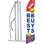 Best Buys Here Smiley Face Swooper Flag Bundle