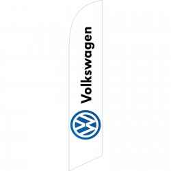 Volkswagen White Windless Swooper Flag