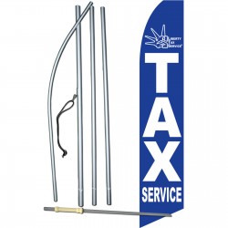 Liberty Tax Service Blue Swooper Flag Bundle