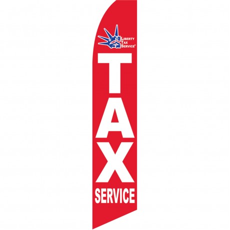 Liberty Tax Service Red Swooper Flag