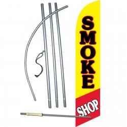 Smoke Shop Windless Swooper Flag Bundle