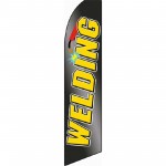 Welding Black/Yellow Extra Wide Swooper Flag