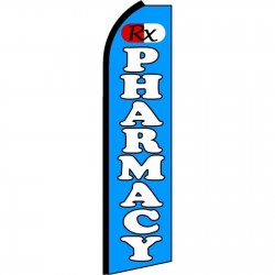 Pharmacy RX Blue Extra Wide Swooper Flag