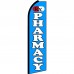 Pharmacy RX Blue Extra Wide Swooper Flag