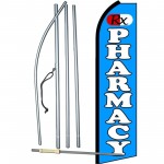 Pharmacy RX Blue Extra Wide Swooper Flag Bundle