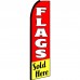 Flags Sold Here Red Extra Wide Swooper Flag