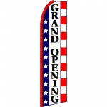 Grand Opening Stars & Stripes Extra Wide Swooper Flag