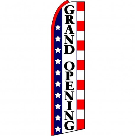 Grand Opening Stars & Stripes Extra Wide Swooper Flag