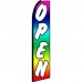 Open Rainbow Extra Wide Swooper Flag