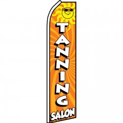 Tanning Salon with Sun Swooper Flag