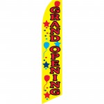Grand Opening Balloons Swooper Flag