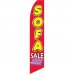 Sofa Sale Red Yellow Swooper Flag