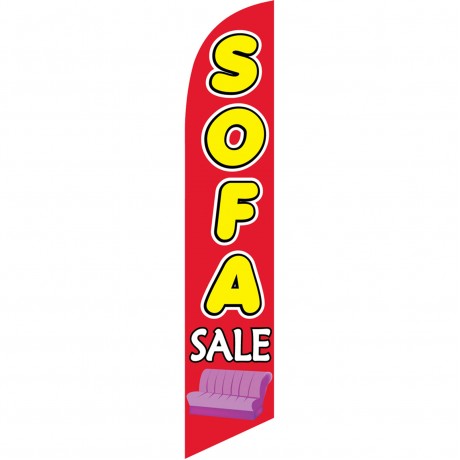 Sofa Sale Red Yellow Windless Swooper Flag
