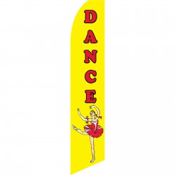 Dance Yellow Red Swooper Flag