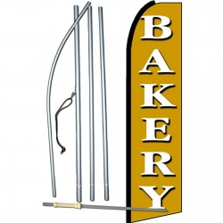 Bakery Gold Extra Wide Swooper Flag Bundle