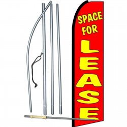 Space For Lease Extra Wide Swooper Flag Bundle