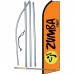 Zumba Fitness Orange Extra Wide Swooper Flag Bundle