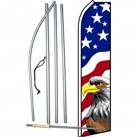 USA Eagle Swooper Flag Bundle