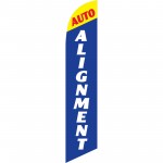Auto Alignment Blue Windless Swooper Flag