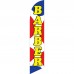 Barber Shop Red Blue Dots Windless Swooper Flag