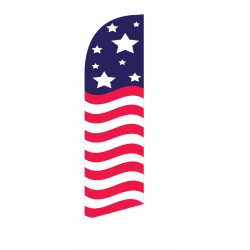 USA Stars/Stripes Top & Bottom Junior Swooper Flag