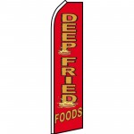 Deep Fried Foods Red Swooper Flag