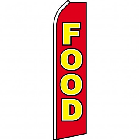 Food Red Swooper Flag