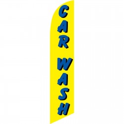 Car Wash Yellow Windless Swooper Flag