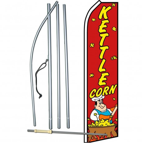 Kettle Corn Red Swooper Flag Bundle