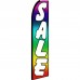 Sale Rainbow White Extra Wide Swooper Flag