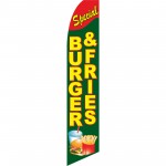 Burger & Fries Special Extra Wide Swooper Flag