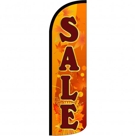 Sale Fall Theme Extra Wide Windless Swooper Flag